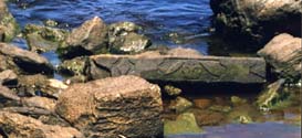 Lintel, Sarah Island, Tasmania, Australia